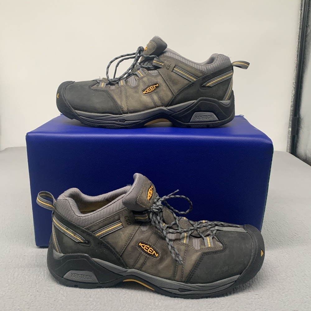 Keen Utility Work Shoes Detroit XT Soft Toe ESD Magnet/Steel Grey, Men's 15 EE